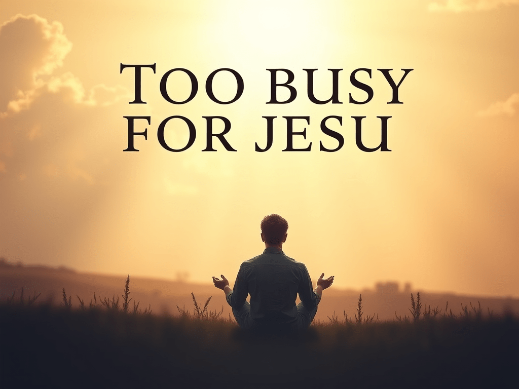 “Too” Busy for&nbsp;Jesus